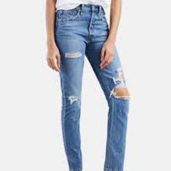 Levi’s Premium 501s High Rise Skinny (2019), Capital E, 29x28, NWT, $98 MSRP - Picture 2 of 15